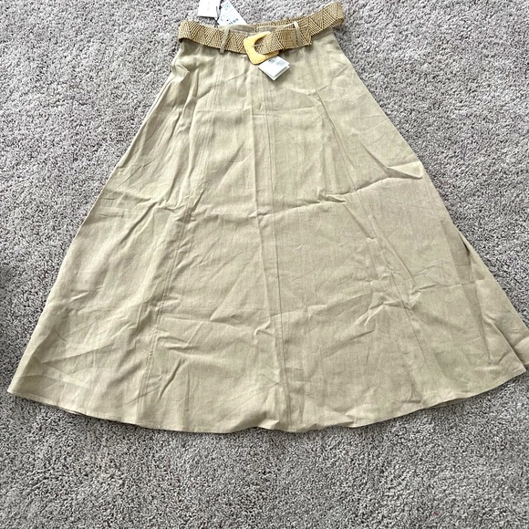 Zara Dresses & Skirts - Zara linen midi skirt